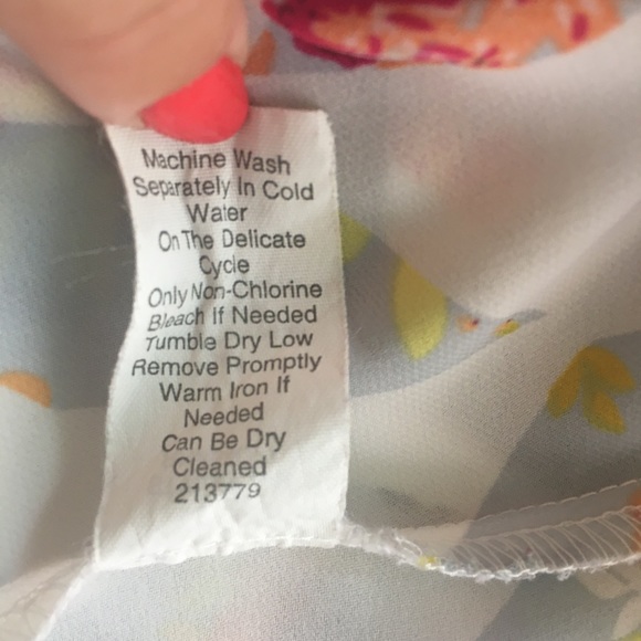 CAbi black and multicolor floral top size small - Picture 10 of 11